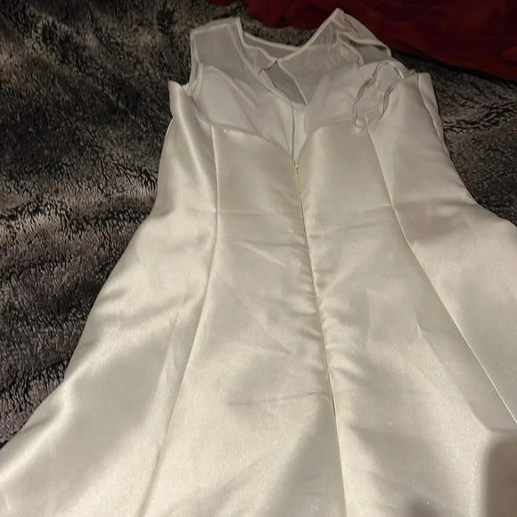 Alfred Sung White High Low Dress - Picture 9 of 13